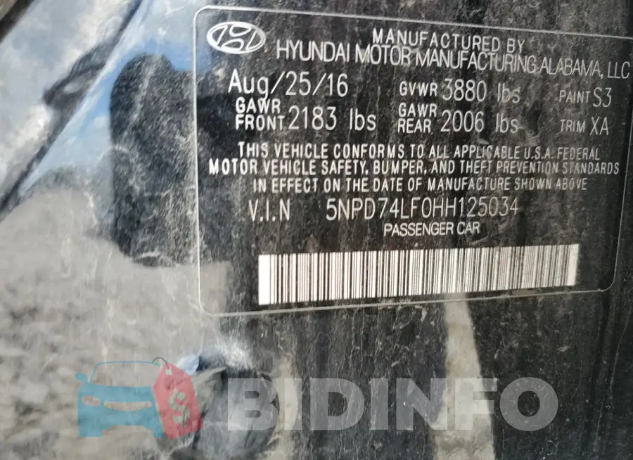 5NPD74LF0HH125034 Photo# 12