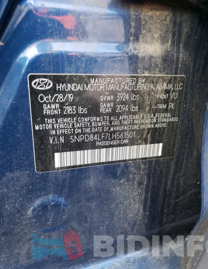 5NPD84LF7LH561501 Photo# 12