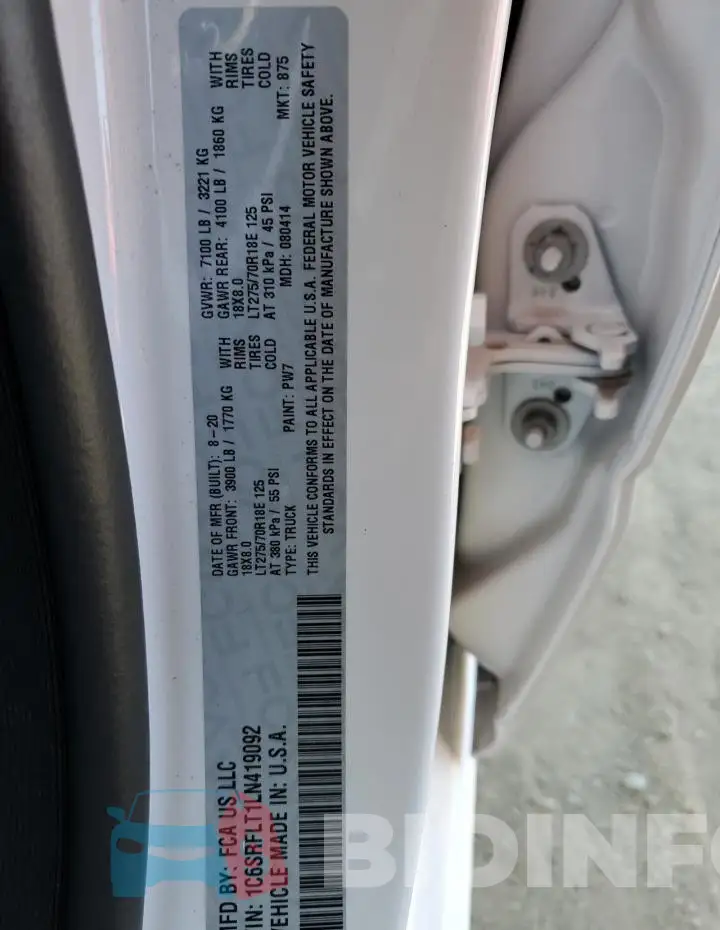 1C6SRFLT1LN419092 Photo# 13