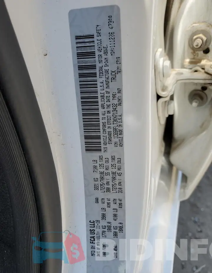 1C6SRFLT3KN713432 Photo# 12