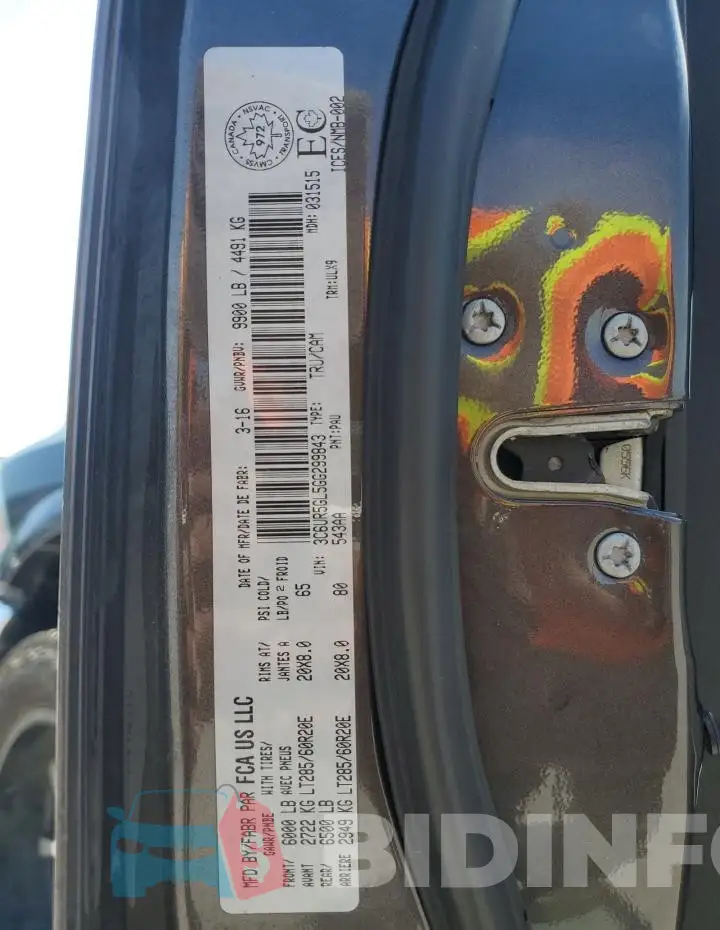 3C6UR5GL5GG299843 Photo# 12