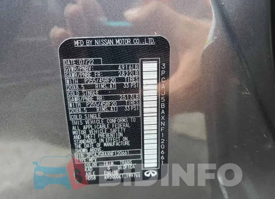 3PCAJ5BAXNF120661 Photo# 14
