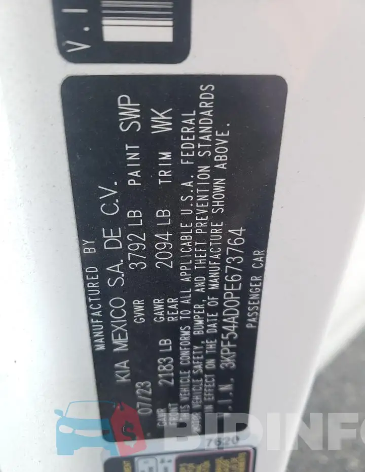 3KPF54AD0PE673764 Photo# 12