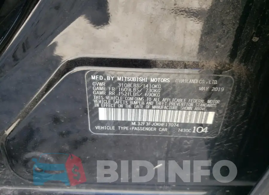 ML32F3FJ0KHF17074 Photo# 12