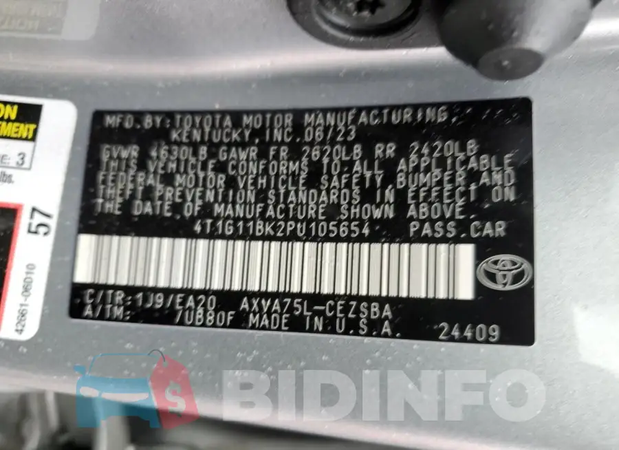 4T1G11BK2PU105654 Photo# 13