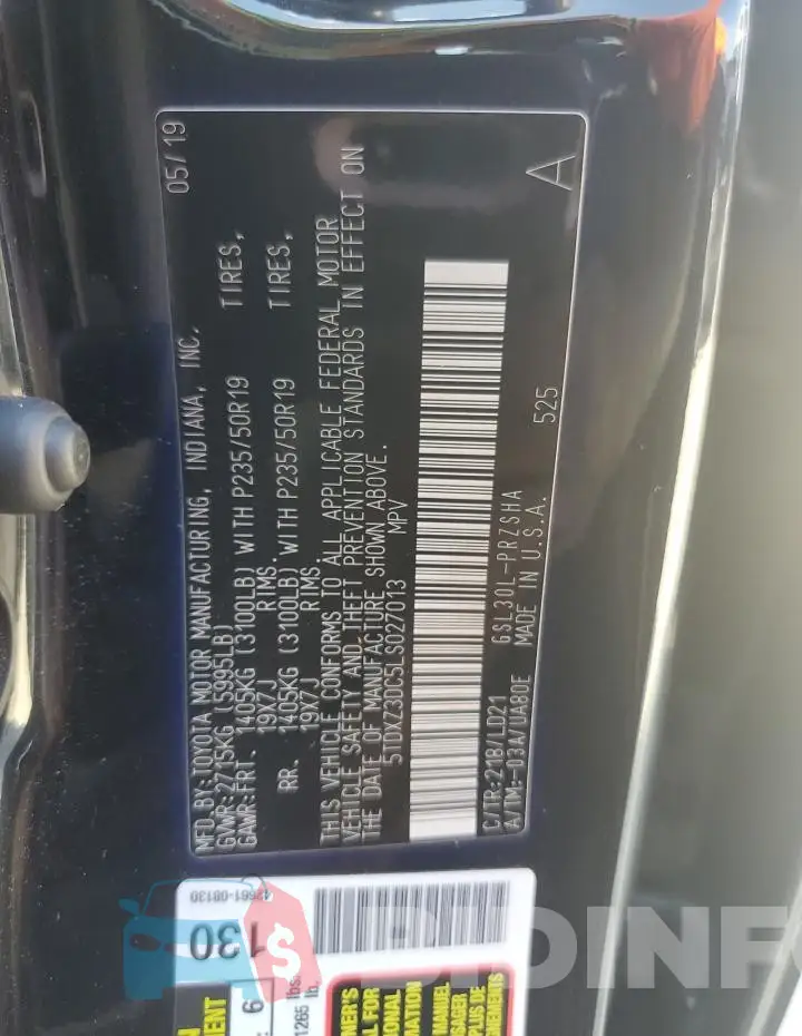 5TDXZ3DC5LS027013 Photo# 12