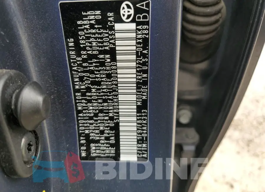 5YFBURHE0JP800080 Photo# 12