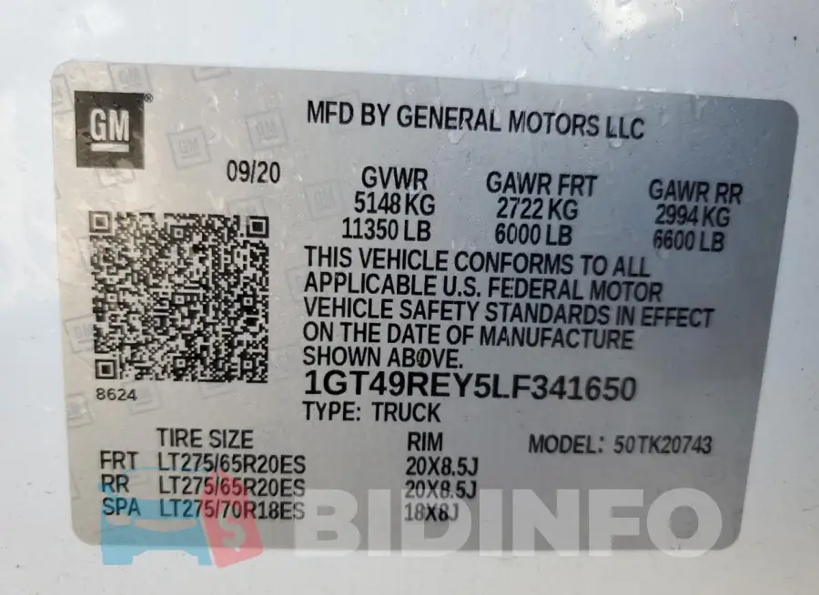 1GT49REY5LF341650 Photo# 12