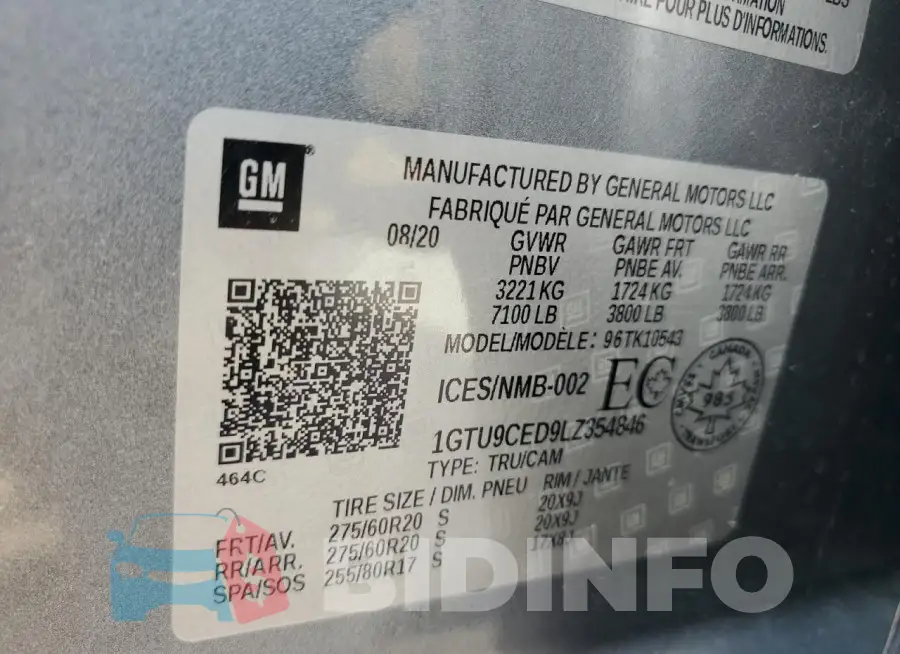 1GTU9CED9LZ354846 Photo# 12
