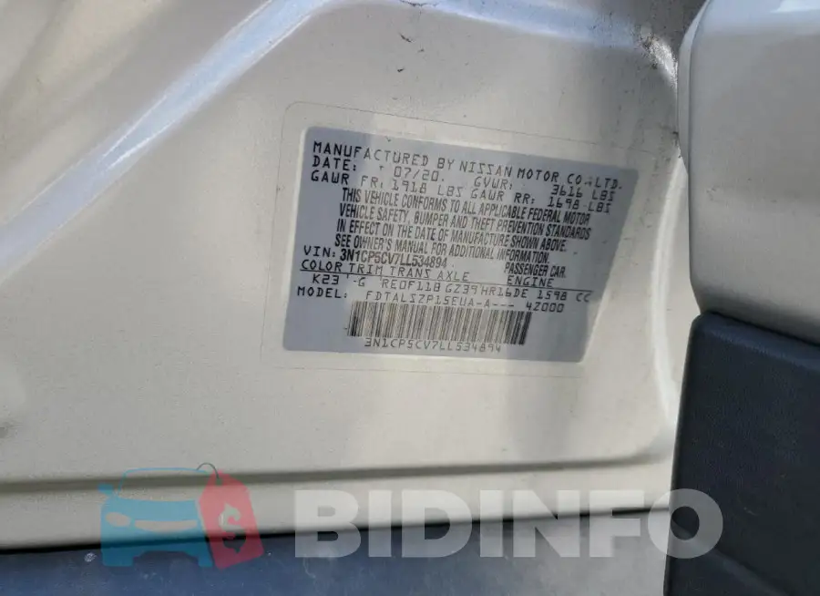 3N1CP5CV7LL534894 Photo# 12