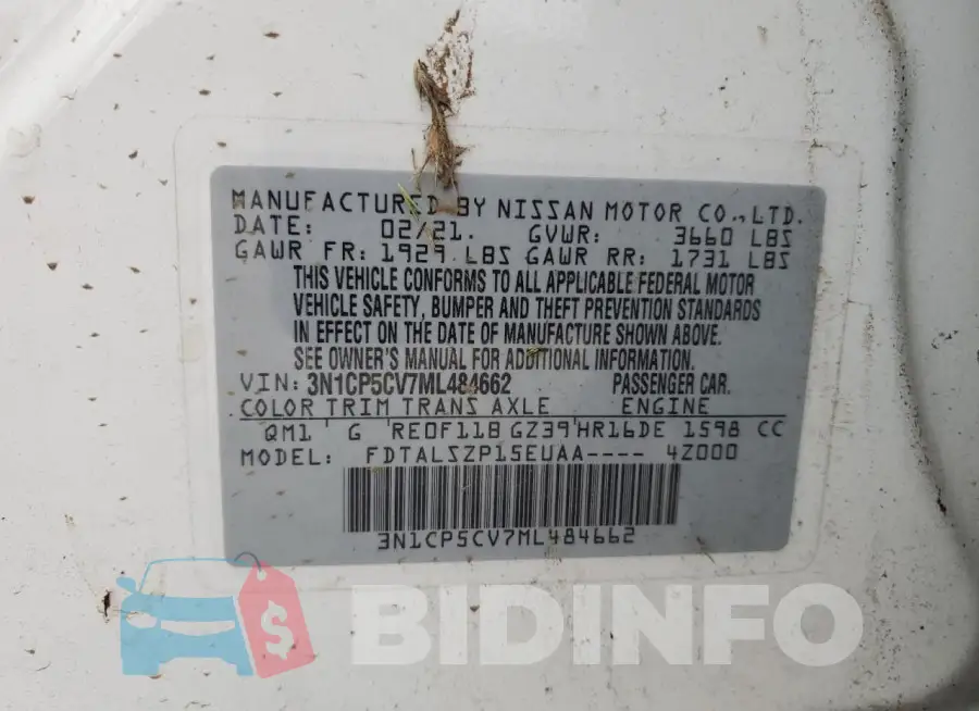 3N1CP5CV7ML484662 Photo# 13