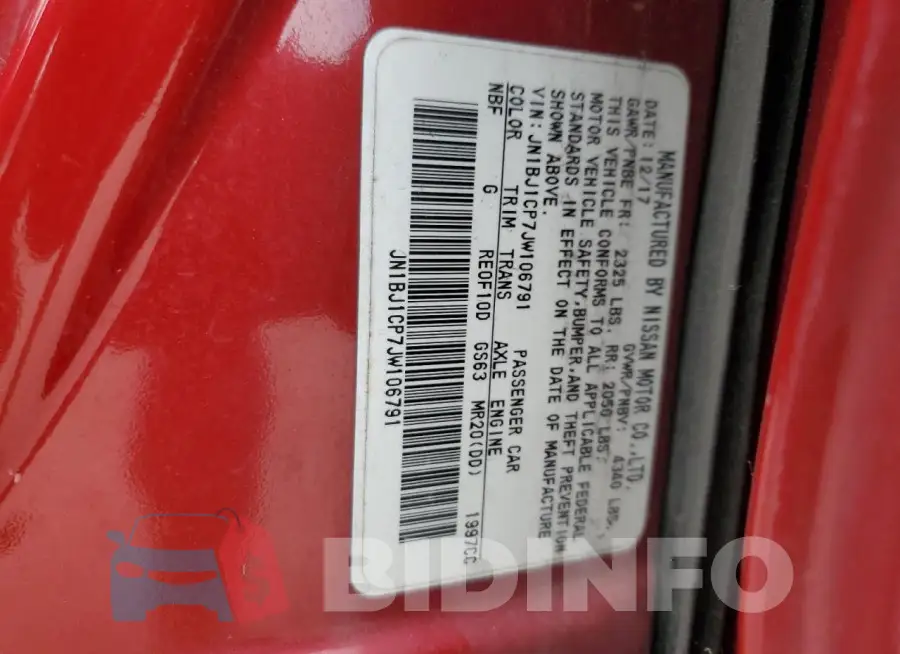 JN1BJ1CP7JW106791 Photo# 13
