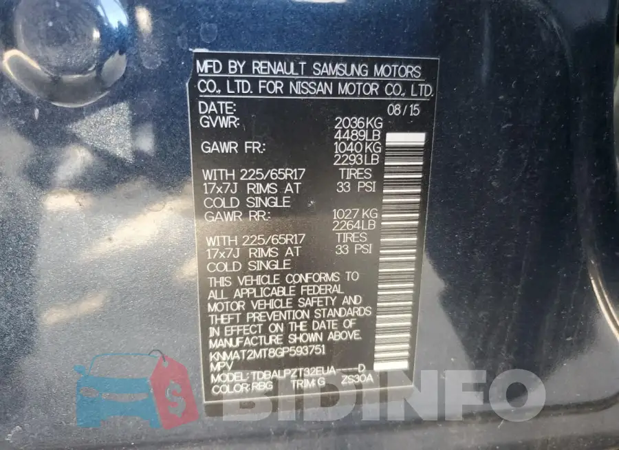 KNMAT2MT8GP593751 Photo# 13