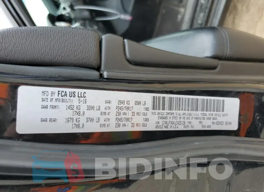 1C4RJFAG4JC425126 Photo# 13