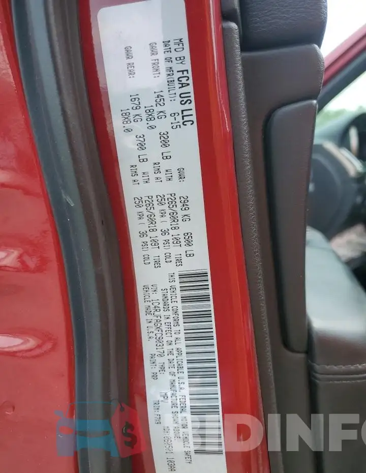 1C4RJFAGXFC903170 Photo# 13