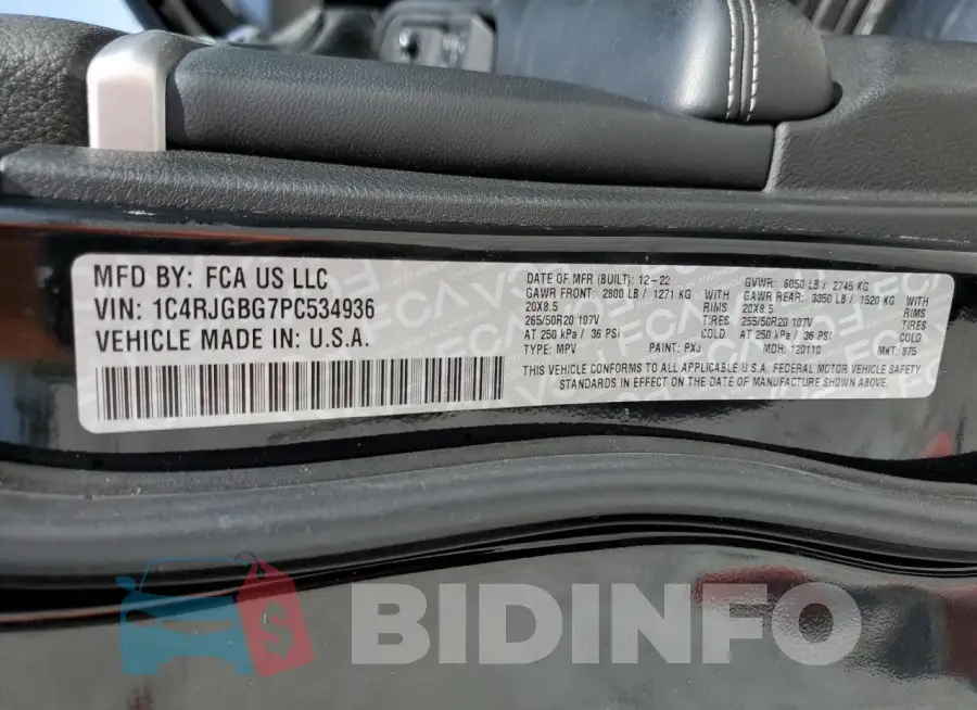 1C4RJGBG7PC534936 Photo# 13