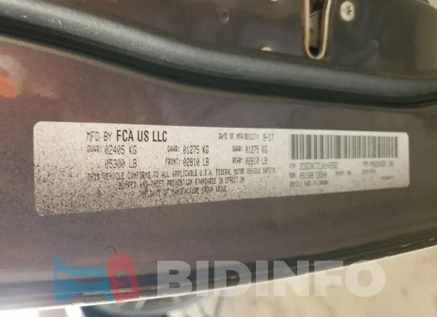 2C3CDXCT2JH142562 Photo# 12