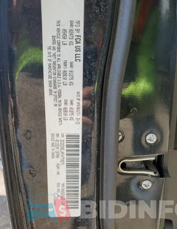 2C3CDXEJ4FH770271 Photo# 13