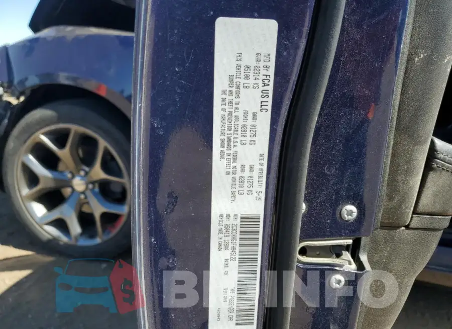 2C3CDXHG1FH845122 Photo# 12