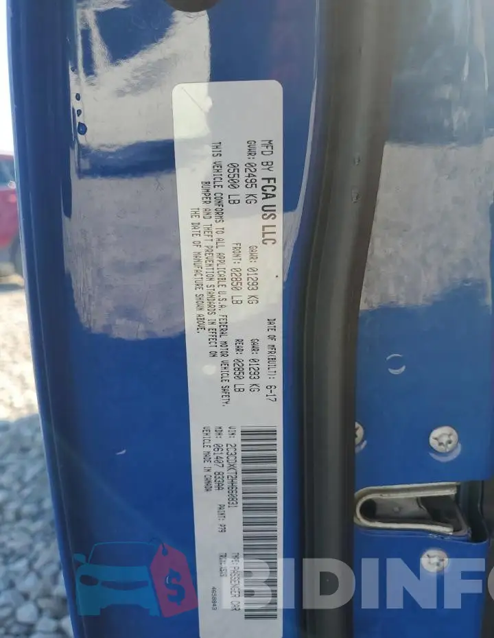 2C3CDXKT2HH660831 Photo# 12