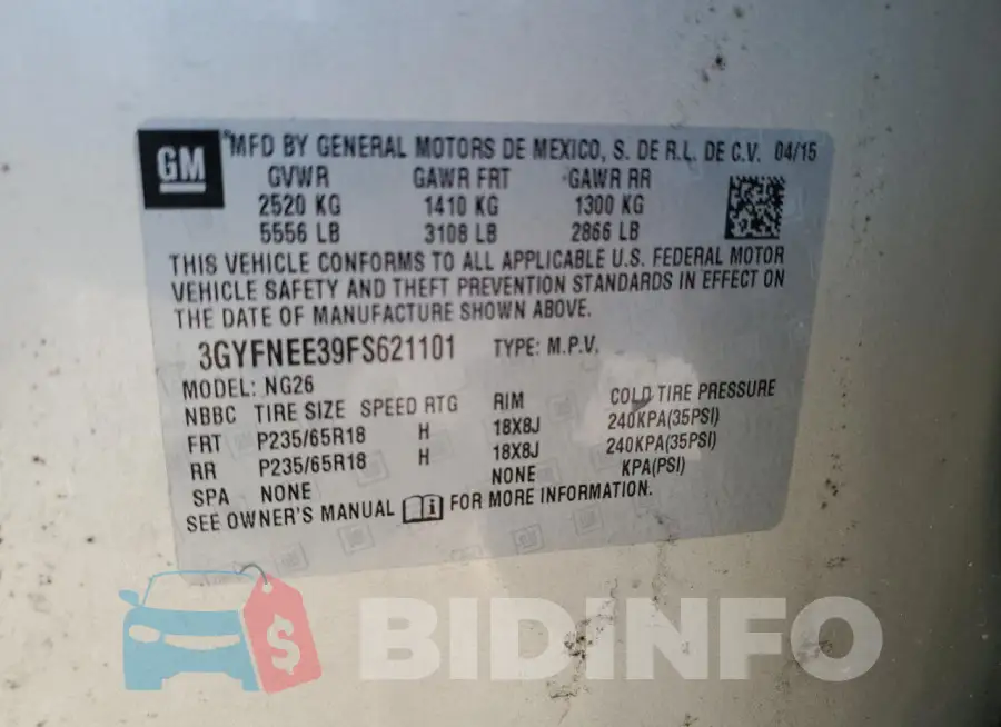 3GYFNEE39FS621101 Photo# 12