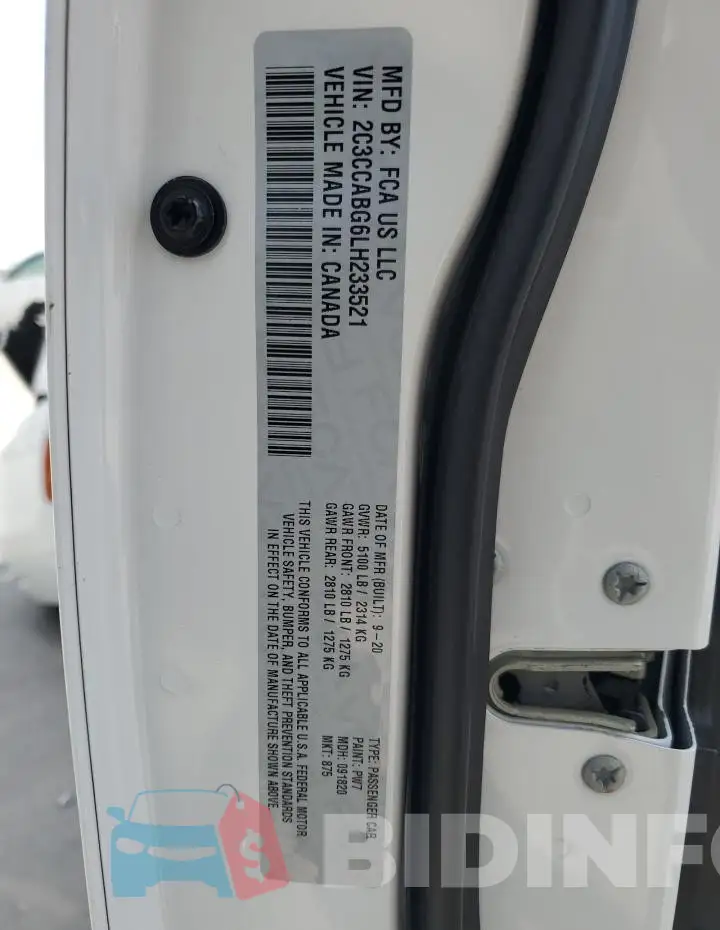 2C3CCABG6LH233521 Photo# 12