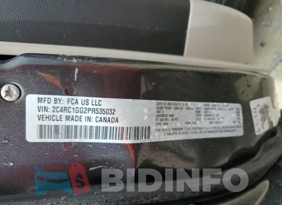 2C4RC1GG2PR535032 Photo# 13