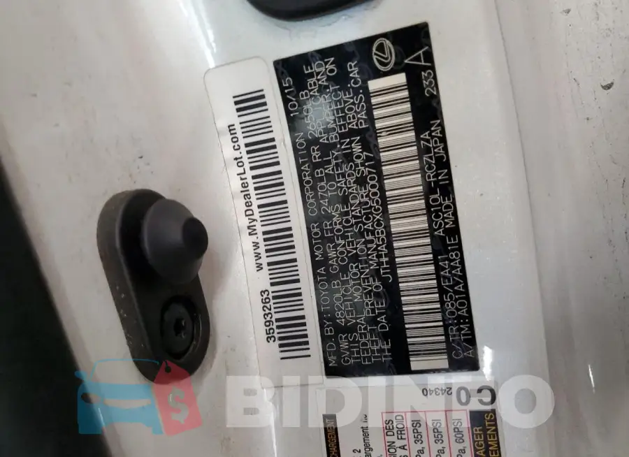JTHHA5BCXG5000717 Photo# 12