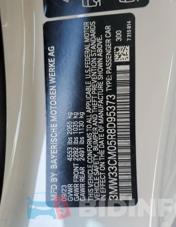 3MW33CM05R8D95373 Photo# 12