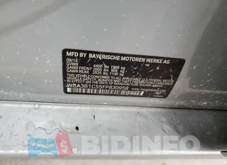 WBA3B1C55FP830958 Photo# 12