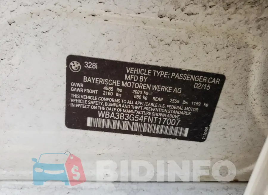 WBA3B3G54FNT17007 Photo# 12