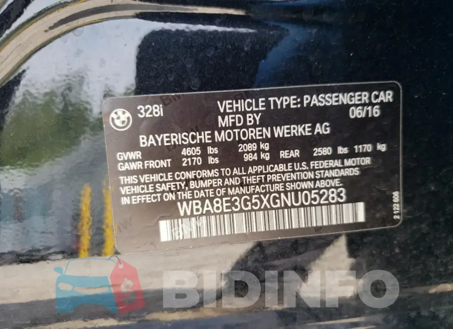 WBA8E3G5XGNU05283 Photo# 12