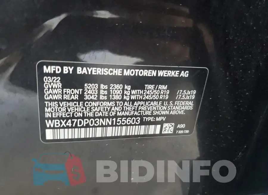 WBX47DP03NN155603 Photo# 12