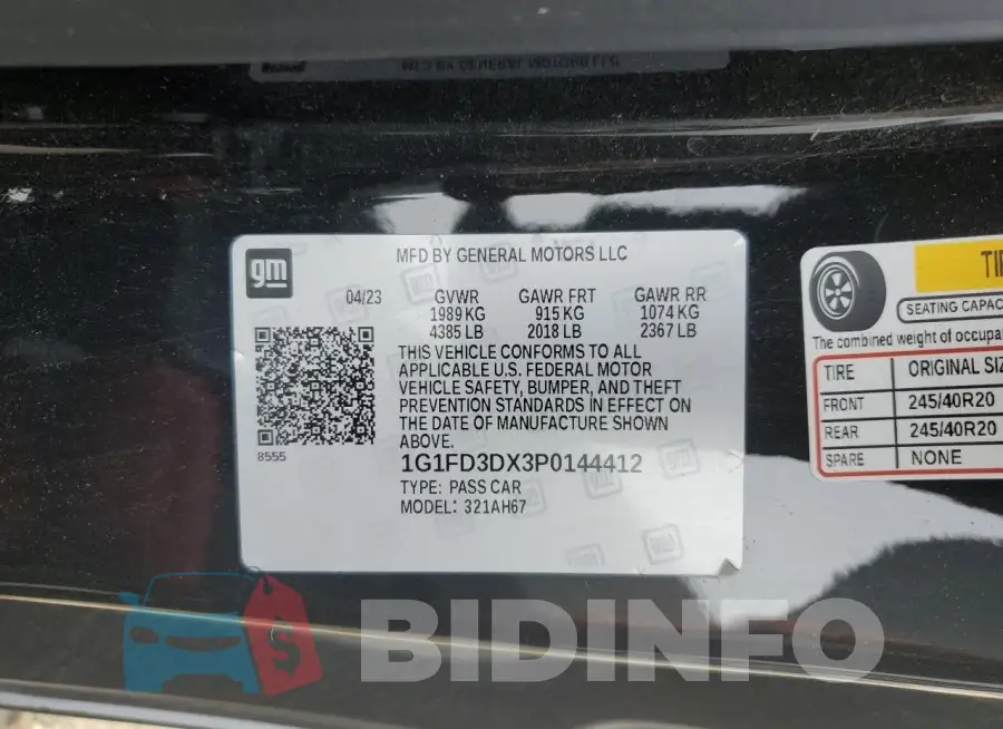 1G1FD3DX3P0144412 Photo# 12