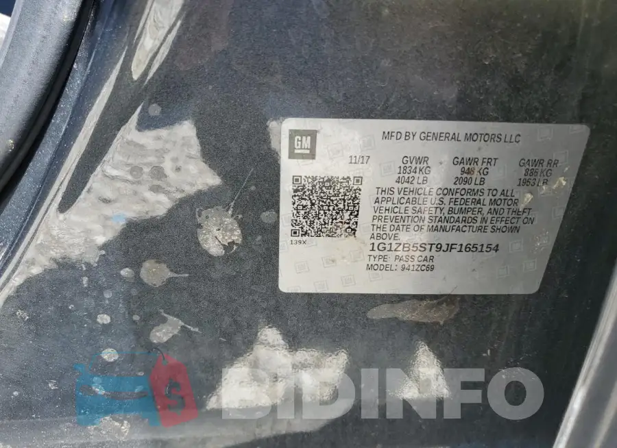 1G1ZB5ST9JF165154 Photo# 12