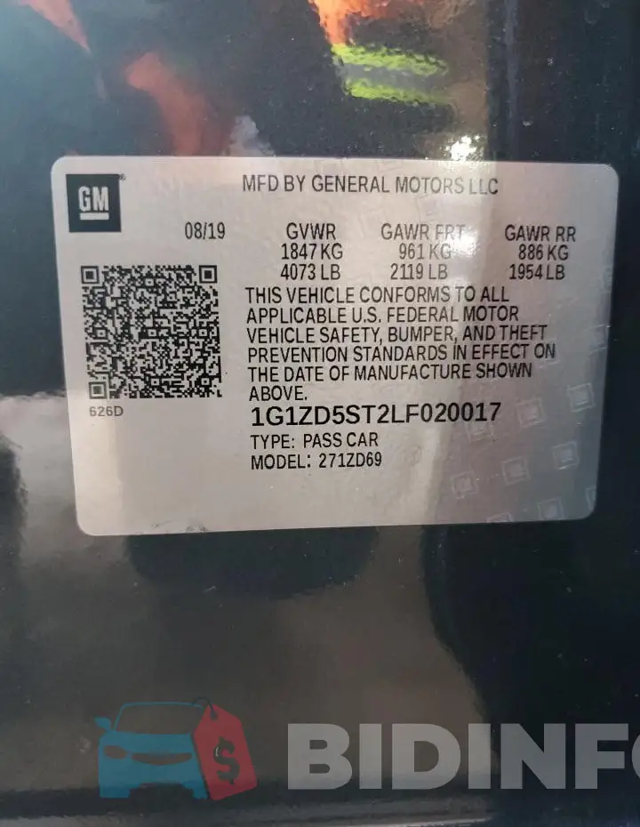 1G1ZD5ST2LF020017 Photo# 12
