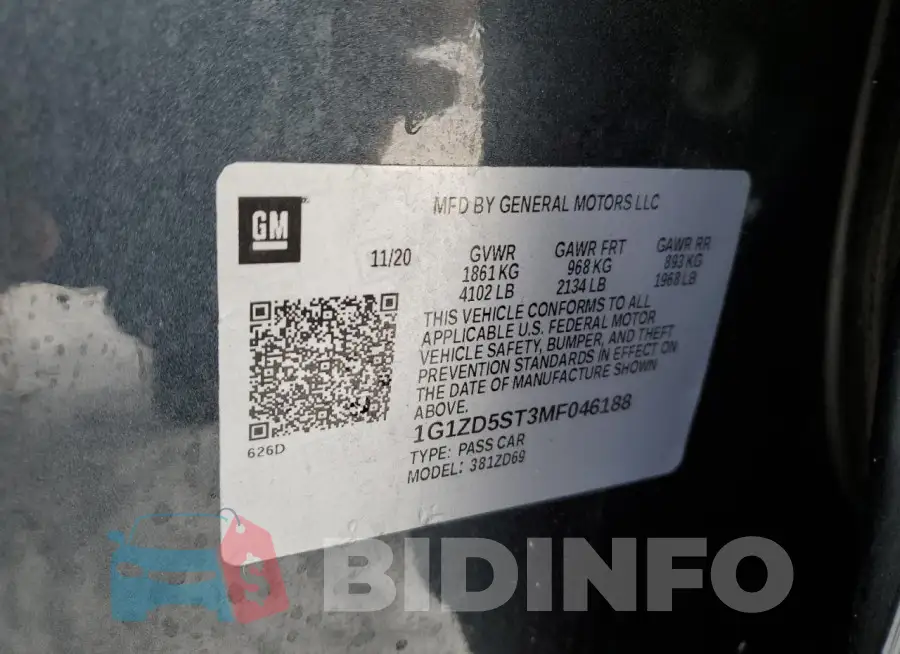 1G1ZD5ST3MF046188 Photo# 13