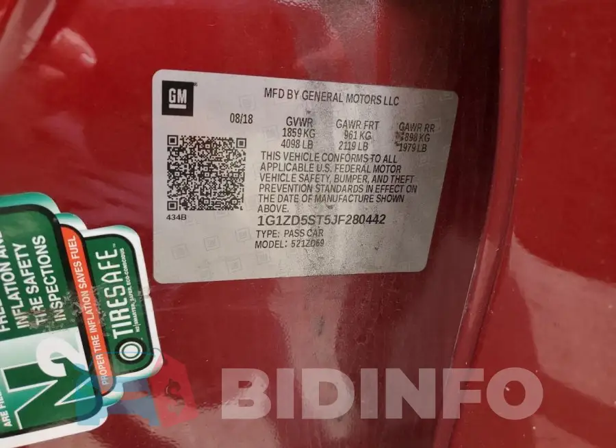 1G1ZD5ST5JF280442 Photo# 12