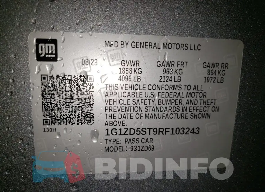 1G1ZD5ST9RF103243 Photo# 12