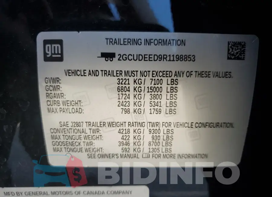 2GCUDEED9R1198853 Photo# 12