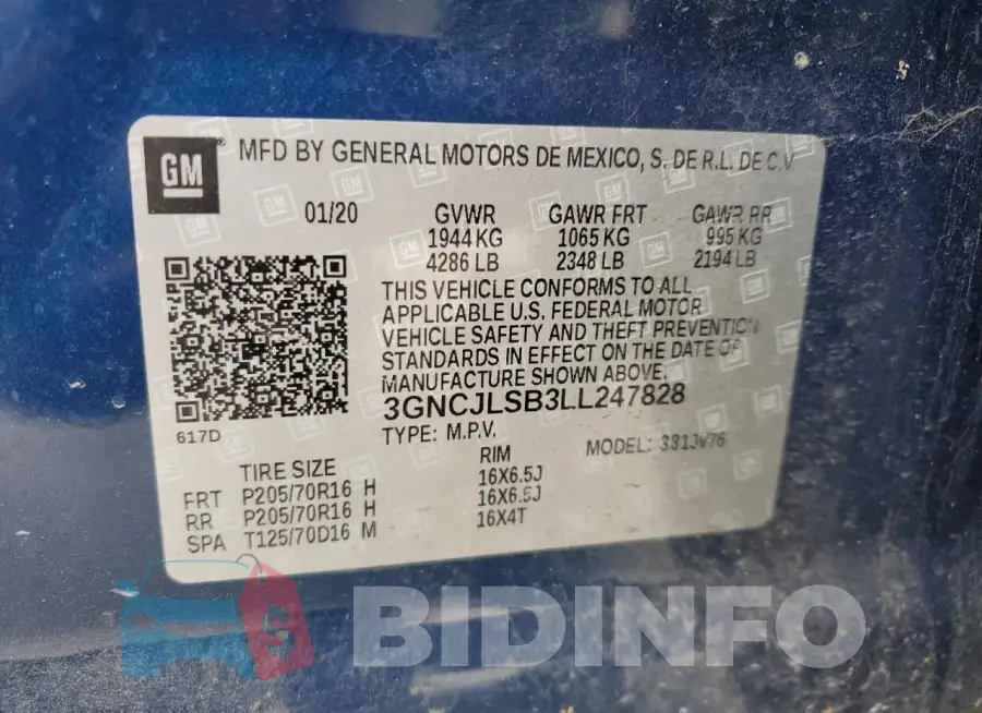 3GNCJLSB3LL247828 Photo# 12
