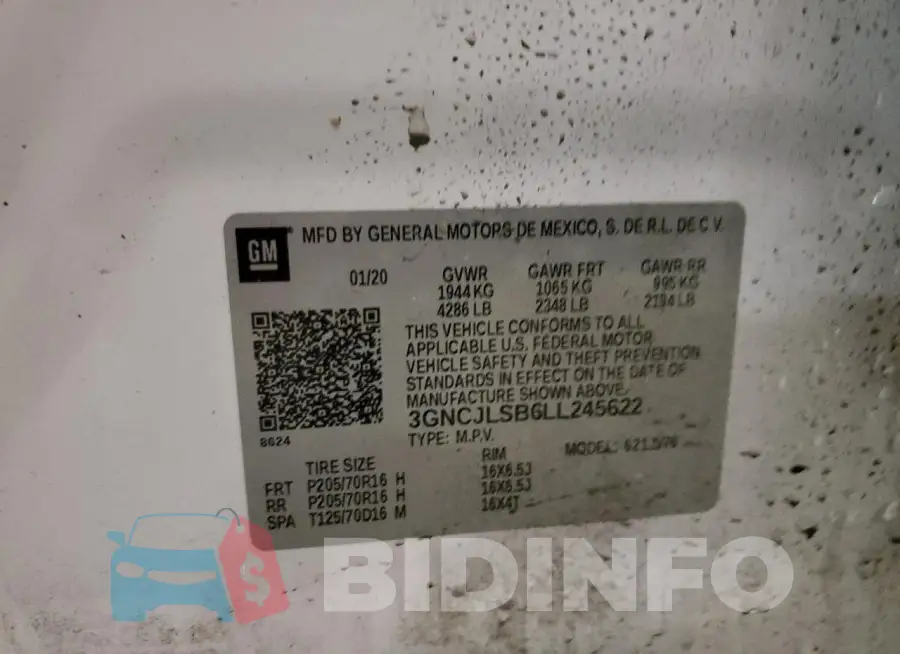 3GNCJLSB6LL245622 Photo# 12