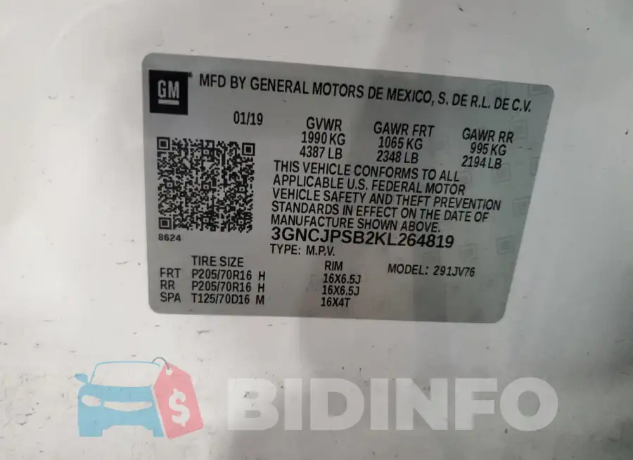 3GNCJPSB2KL264819 Photo# 12