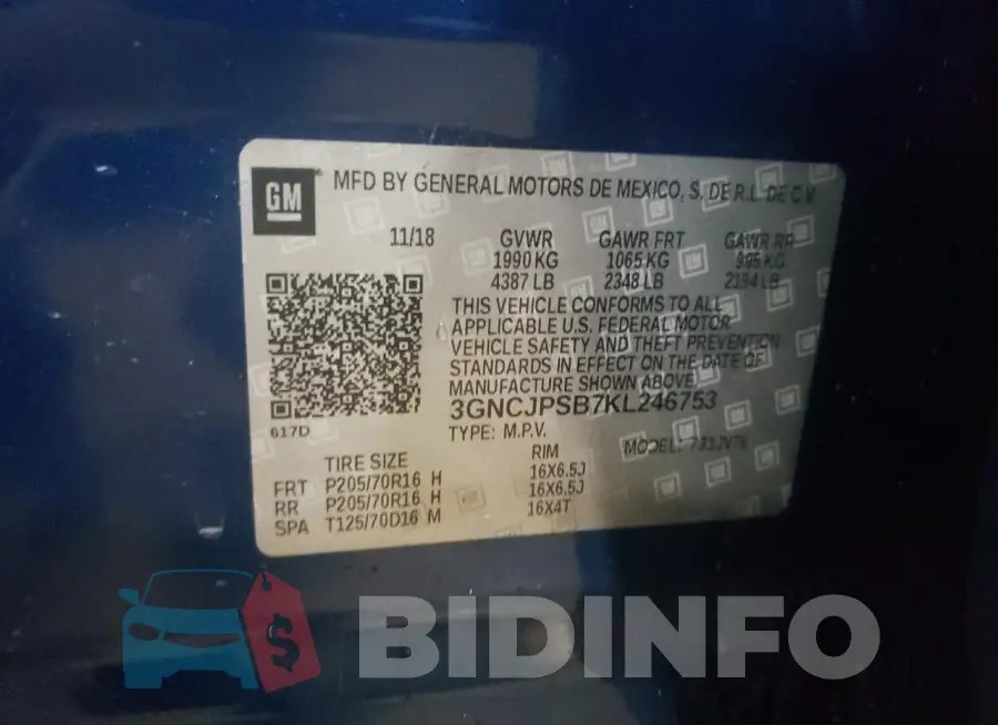 3GNCJPSB7KL246753 Photo# 14
