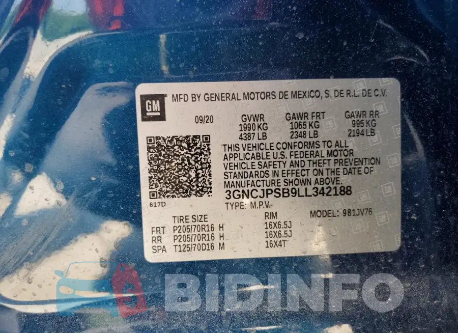 3GNCJPSB9LL342188 Photo# 13