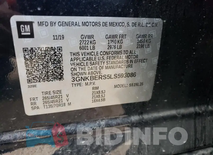 3GNKBERS5LS593086 Photo# 13