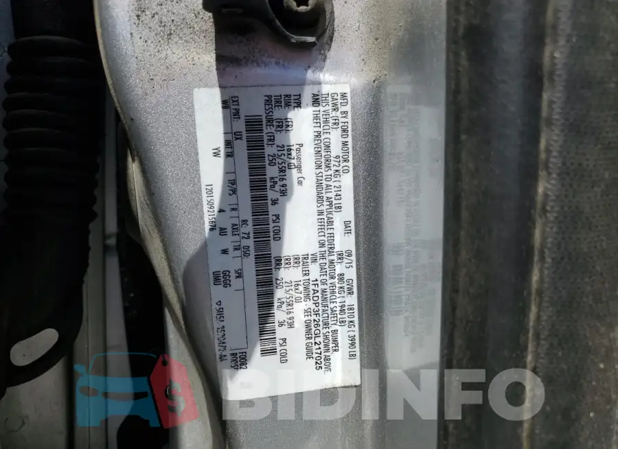 1FADP3F26GL217025 Photo# 12