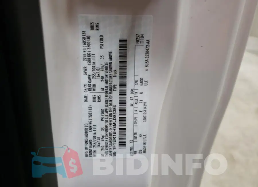 1FTER1EH8MLD55356 Photo# 12