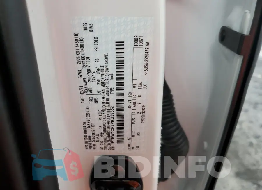 1FTEW1CP3PKD59652 Photo# 12