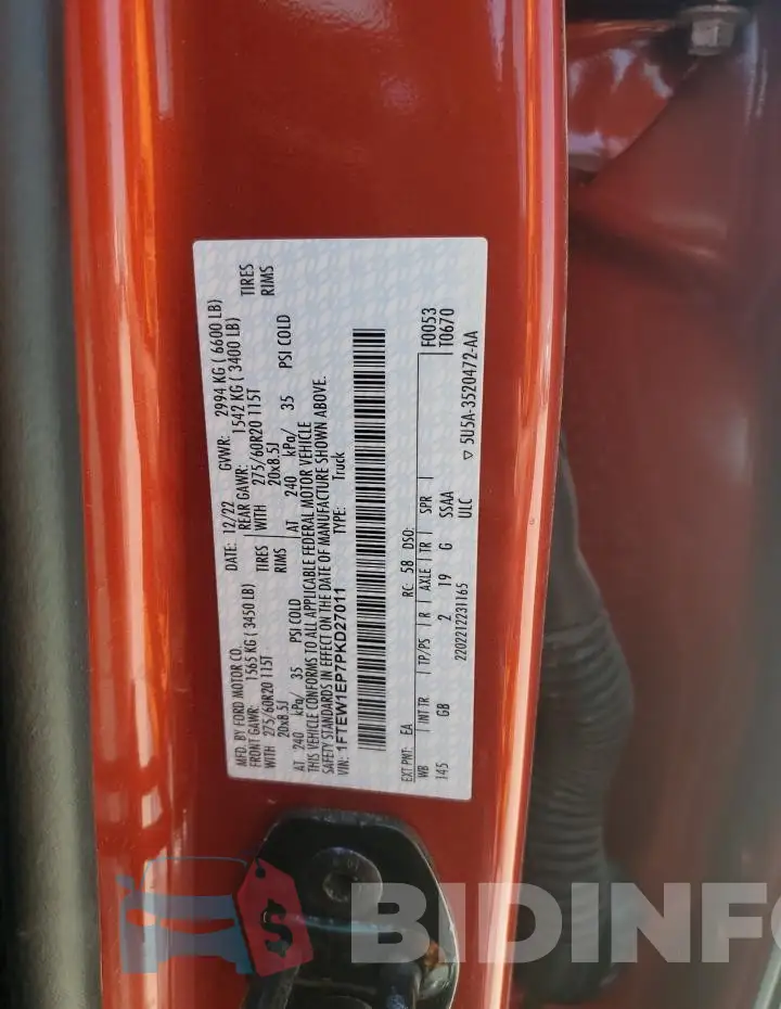 1FTEW1EP7PKD27011 Photo# 12